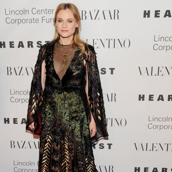 Diane Kruger assiste au gala "An Evening Honoring Valentino" organisé par le Lincoln Center Corporate Fund, à l'Alice Tully Hall. New York, le 7 décembre 2015.