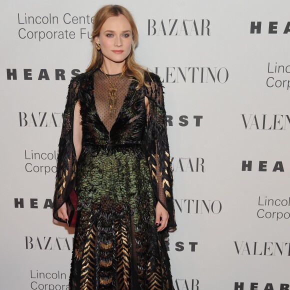Diane Kruger assiste au gala "An Evening Honoring Valentino" organisé par le Lincoln Center Corporate Fund, à l'Alice Tully Hall. New York, le 7 décembre 2015.