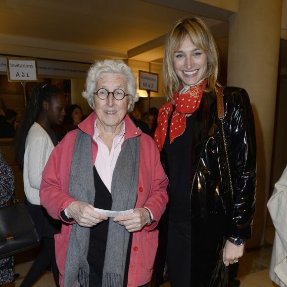 Le Professeur Francine Leca et Pauline Lefèvre - Concert caritatif "Hommage à Solenn" au bénéfice de la Maison de Solenn sous l'égide de la Fondation Hôpitaux de Paris - Hôpitaux de France au théâtre des Champs-Elysées à Paris, le 9 décembre 2015. Soirée présentée par PPDA et Alain Duault, sous le parrainage de B. Chirac, avec le concours de l'orchestre de la Garde Républicaine et du choeur de l'Armée française. 20 ans après la disparition de Solenn Poivre d'Arvor, qui inspirera la création de la première maison des adolescents "la Maison de Solenn", son père PPDA a organisé ce concert classique en son honneur avec la collaboration d'artistes prestigieux du monde musical. La recette de cette soirée sera entièrement reversée au profit de "la Maison de Solenn". Le concert sera retransmis le 14 décembre prochain à l'antenne de Radio Classique. © Guirec Coadic