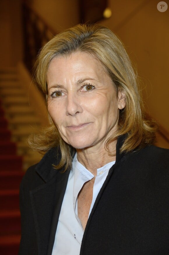 Claire Chazal - Concert caritatif "Hommage à Solenn" au bénéfice de la Maison de Solenn sous l'égide de la Fondation Hôpitaux de Paris - Hôpitaux de France au théâtre des Champs-Elysées à Paris, le 9 décembre 2015. Soirée présentée par PPDA et Alain Duault, sous le parrainage de B. Chirac, avec le concours de l'orchestre de la Garde Républicaine et du choeur de l'Armée française. 20 ans après la disparition de Solenn Poivre d'Arvor, qui inspirera la création de la première maison des adolescents "la Maison de Solenn", son père PPDA a organisé ce concert classique en son honneur avec la collaboration d'artistes prestigieux du monde musical. La recette de cette soirée sera entièrement reversée au profit de "la Maison de Solenn". Le concert sera retransmis le 14 décembre prochain à l'antenne de Radio Classique. © Guirec Coadic