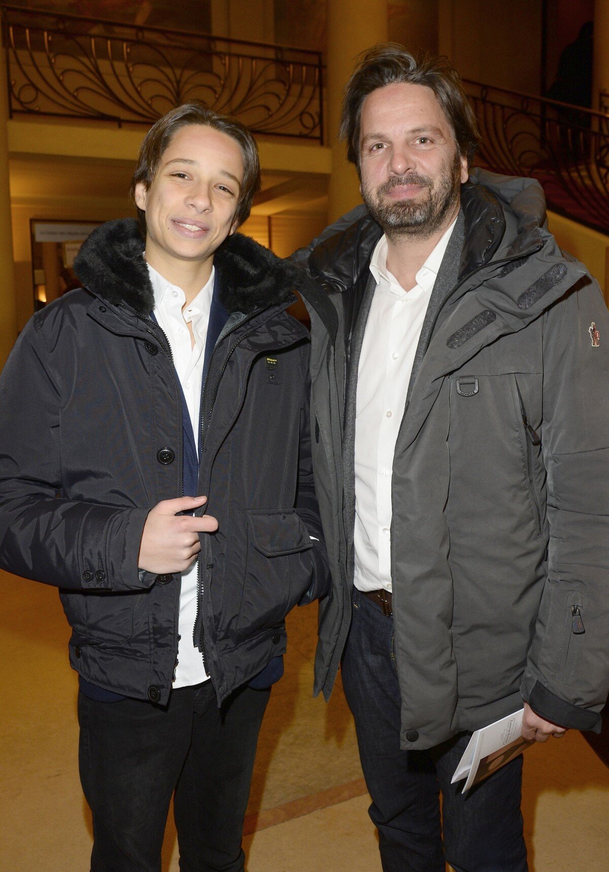 Photo : Arnaud Poivre dArvor et son fils - Concert caritatif Hommage à  Solenn au bénéfice de la Maison de Solenn sous légide de la Fondation  Hôpitaux de Paris - Hôpitaux de