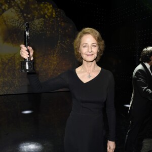 Charlotte Rampling (Meilleure actrice) - Remise des prix lors de la 28ème cérémonie des "European Film Awards" à Berlin, le 12 décembre 2015.