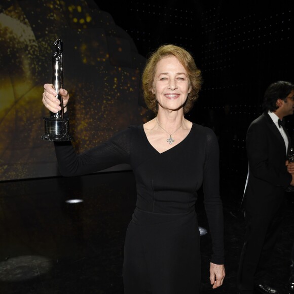Charlotte Rampling (Meilleure actrice) - Remise des prix lors de la 28ème cérémonie des "European Film Awards" à Berlin, le 12 décembre 2015.