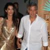 George Clooney et sa femme Amal Alamuddin Clooney, Rande Gerber - Soirée de lancement de la marque de téquila "Casamigos" à l'hôtel Ushuaïa Ibiza Beach à Ibiza, le 23 août 2015.