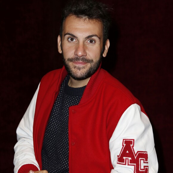 Exclusif - Laurent Ournac pose dans sa loge au Casino de Paris lors de la générale de la pièce "Le Gai Mariage" à Paris le 8 septembre 2015.