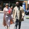 Semi-Exclusif - Kim Kardashian, enceinte, est allée au cinéma avec son mari Kanye West et sa fille North à Calabasas, le 11 juillet 2015