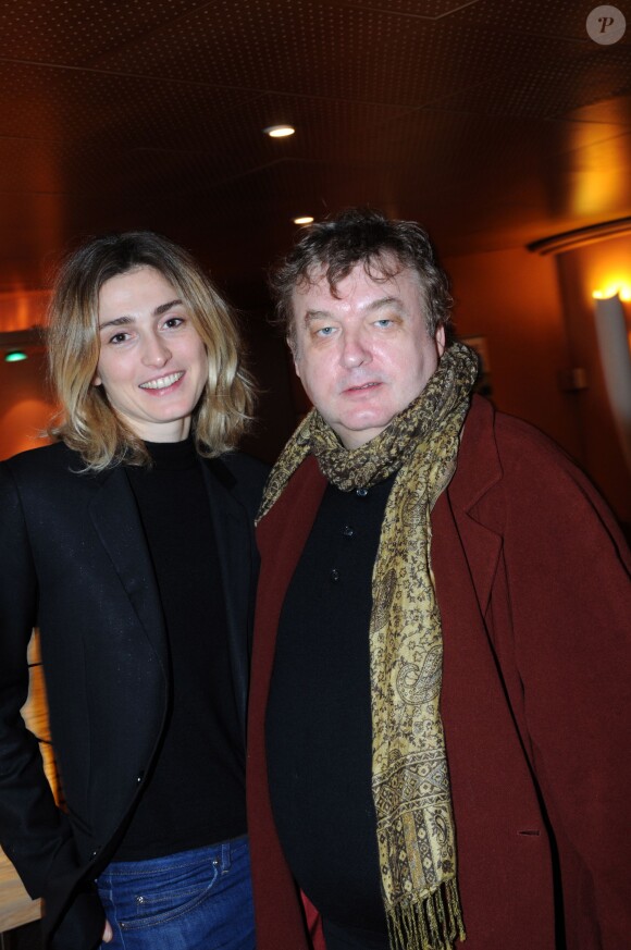 Julie Gayet et Dominique Besnehard à Angers, le 23 janvier 2009.