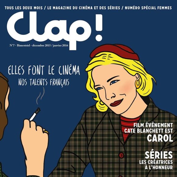 Couverture du magazine Clap ! Mag, bimestriel de décembre 2015 / janvier 2016.