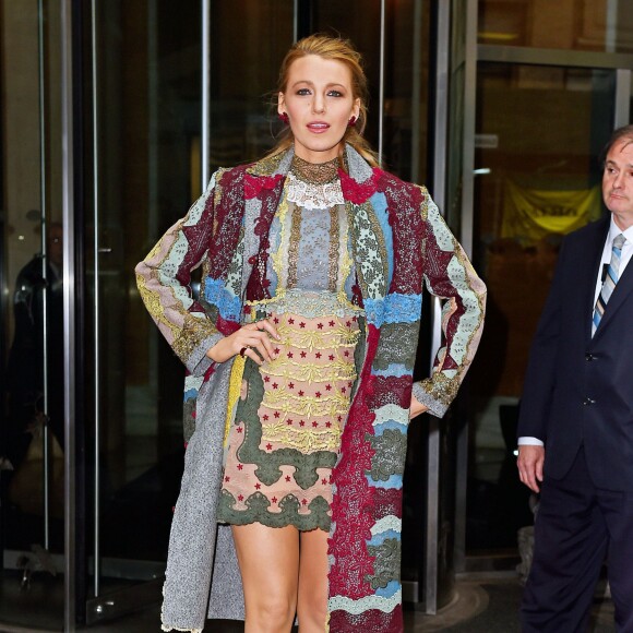 Blake Lively fait la promotion de « The Age Of Adaline » dans l'Apple Store de Soho à New York, le 22 avril 2015