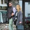 Exclusif - Ryan Reynolds se promène avec sa femme Blake Lively, enceinte, dans les rues de New York, le 1er octobre 2014.