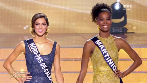 Mis Nord-pas-de-Calais, Iris Mittenaere, est élue Miss France 2016, lors de l'élection Miss France 2016 le samedi 19 décembre 2015 sur TF1. Miss Martinique première dauphine