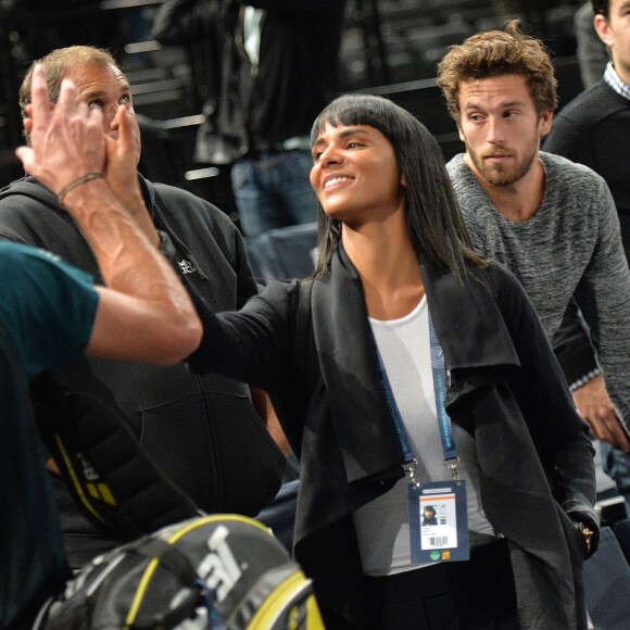 Shy'm et Benoît Paire lors du tournoi BNP Paribas Masters à l'AccorHotels Arena de Paris le 3 novembre 2015