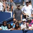 Shy'm dans le box de Benoît Paire lors de l'US Open à l'USTA Billie Jean King National Tennis Center de Flushing dans le Queens à New York le 6 septembre 2015