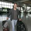 Exclusif - Jenson Button à l'aéroport à Londres, le 1er octobre 2015