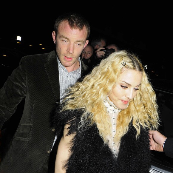 Madonna et Guy Ritchie à Londres le 10 septembre 2008.