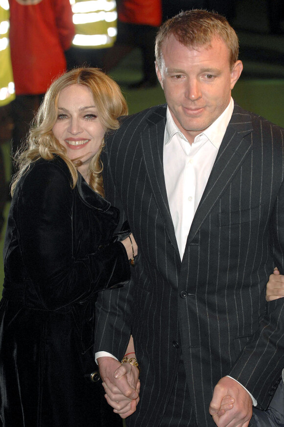 Madonna et Guy Ritchie à Londres le 25 janvier 2007.