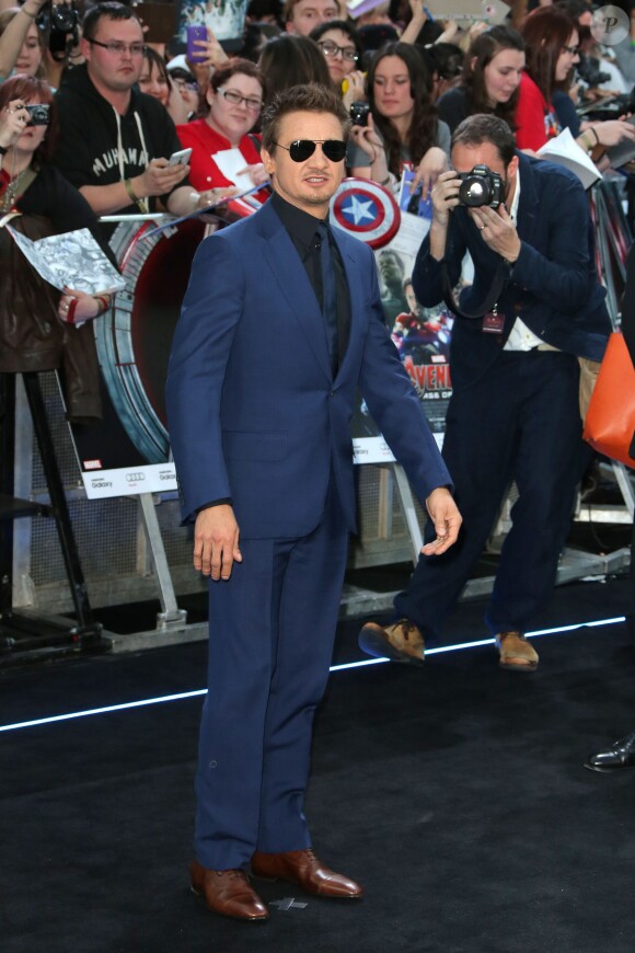 Jeremy Rennerà la première d'"Avengers: The Age Of Ultron" à Londres, le 21 avril 2015.