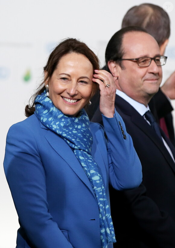 Ségoléne Royal et François Hollande, au Bourget le 30 novembre 2015. © Dominique Jacovides
