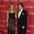 Johnny Depp et sa femme Amber Heard - 27e soirée annuelle du Festival du film de Palm Springs le 2 janvier 2016