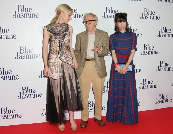 Cate Blanchett, Woody Allen et Sally Hawkins - Avant-première du film "Blue Jasmine" à Paris, le 27 août 2013.