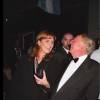 Robert Stigwood et Sarah Ferguson lors de la première du film Evita, à Londres, le 20 décembre 1996