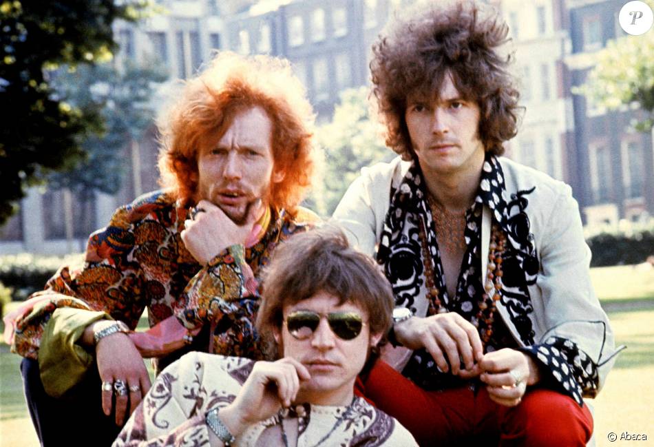 Eric Clapton, Jack Bruce et Ginger Baker du groupe Cream