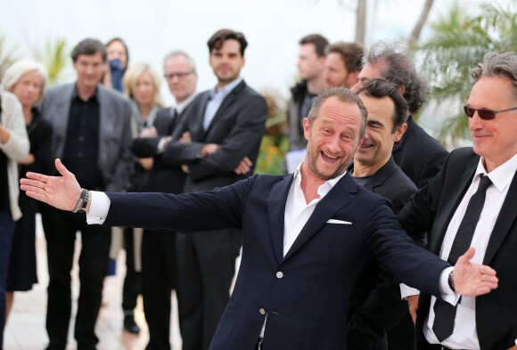 Gustave Kervern, Albert Dupontel, Benoit Poelvoorde, Benoit Delepine à Cannes le 22 mai 2012.