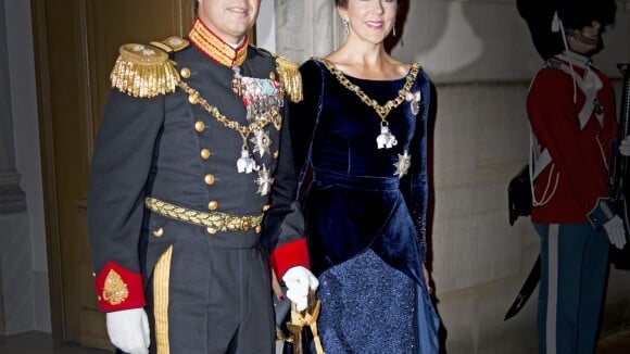 La famille royale danoise lors de la réception du Nouvel An à Amalienborg, le 1er janvier 2016.