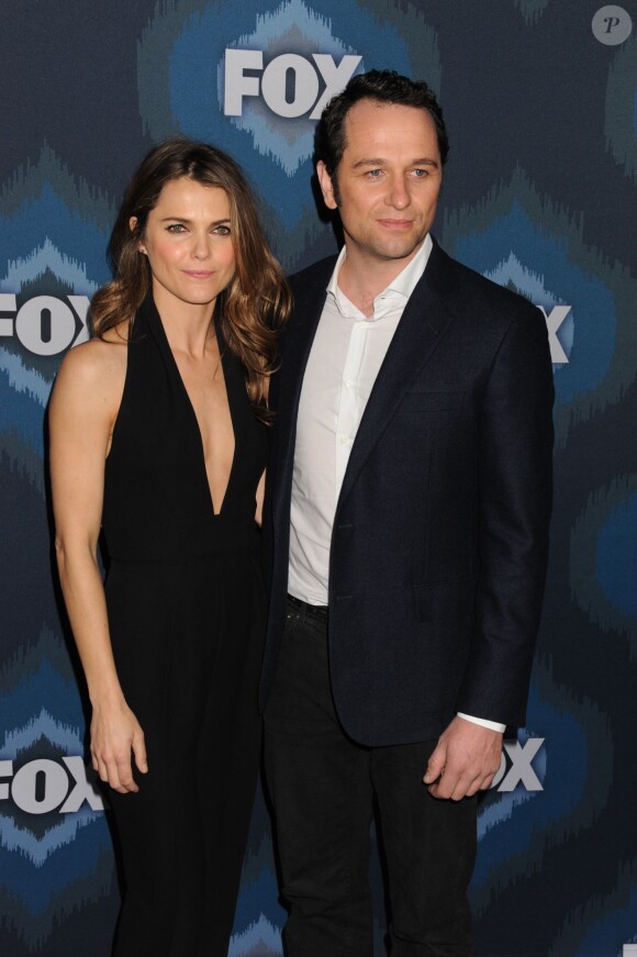 Keri Russell, Matthew Rhys à Pasadena, Los Angeles, le 17 janvier 2015.