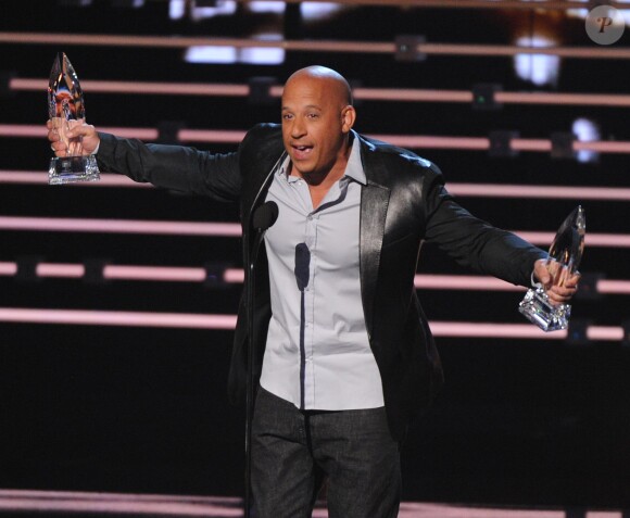 Vin Diesel pendant la cérémonie des People's Choice Awards 2016.