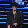 Johnny Depp pendant la cérémonie des People's Choice Awards 2016.