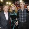 Michel Drucker, Arielle Dombasle, Thierry Lhermitte (invité principal) et Dita Von Teese - Enregistrement de l'émission "Vivement Dimanche", qui sera diffusée le 10 janvier 2016, au studio Gabriel à Paris, le 6 janvier 2016. © Guirec Coadic/Bestimage