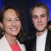 Ségolène Royal et justin Bieber se sont rencontrés à l'occasion du gala de la fondation de Sean Penn pour Haïti, J/P Haitian Relief Organization, à Los Angeles le 9 janvier 2016.