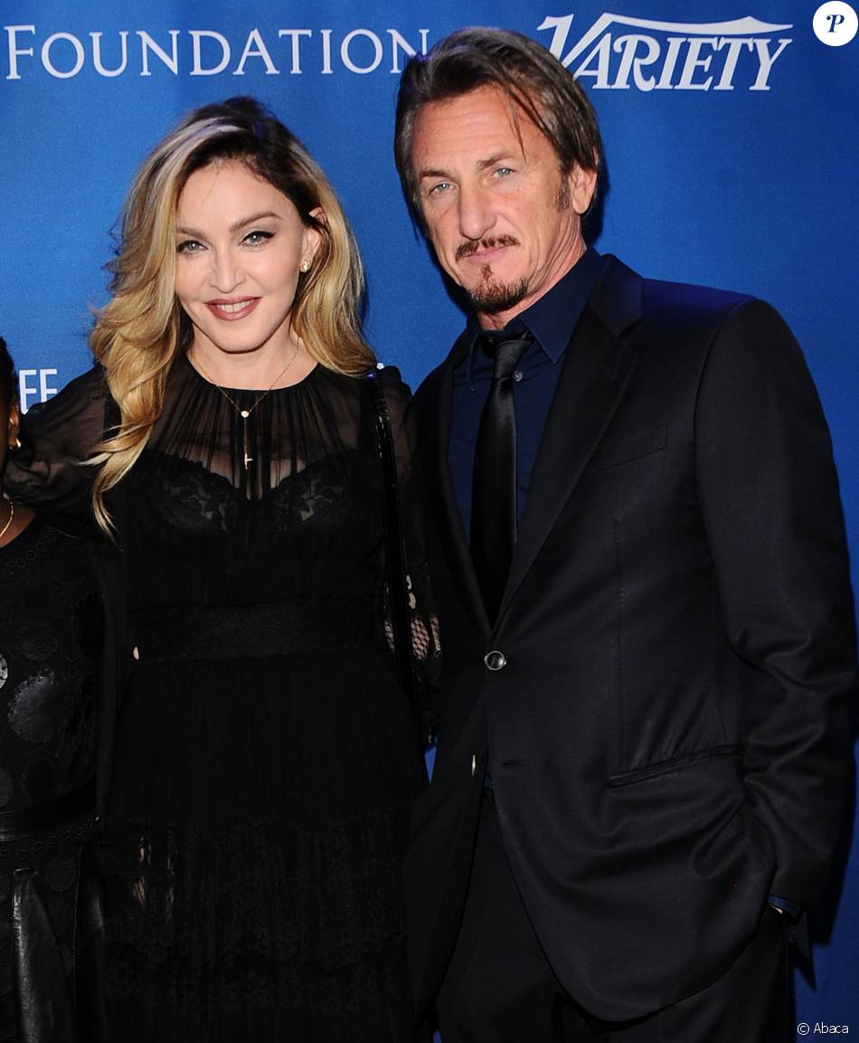 Sean Penn et Madonna Gala de la fondation de l'acteur pour Haïti, J/P