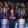 Lionel Messi au Camp Nou de Barcelone après la victoire en Ligue des champions, le 7 juin 2015