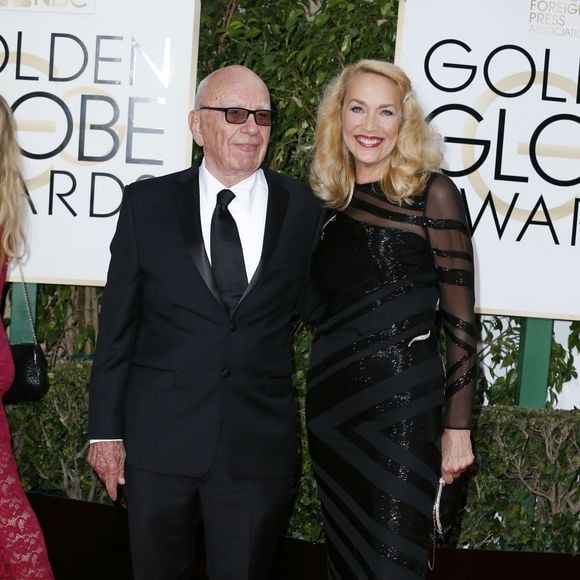 Rupert Murdoch et sa compagne Jerry Hall - La 73ème cérémonie annuelle des Golden Globe Awards à Beverly Hills, le 10 janvier 2016. © Olivier Borde/Bestimage