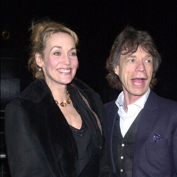 Mick Jagger et Jerry Hall en 2002