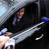 Michel Platini quitte le Tribunal arbitral du sport (TAS) à Lausanne le 8 décembre 2015 © Raphael Dufour