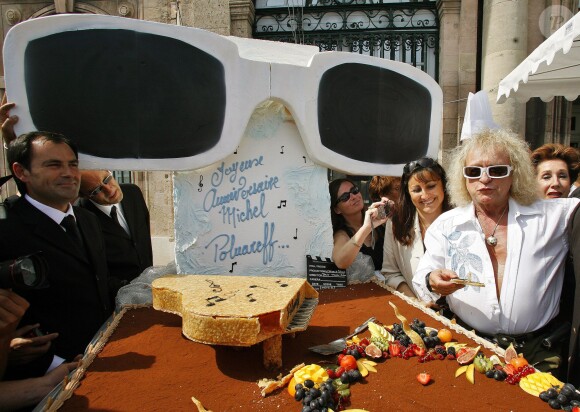 Michel Polnareff fête son 63e anniversaire à Marseille, le 3 juillet 2007