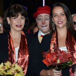 La princesse Stéphanie de Monaco et sa fille Pauline Ducruet - 40e Festival International du Cirque de Monte-Carlo au chapiteau de Fontvieille à Monaco, le 14 janvier 2016. © Charly Gallo/Pool Monaco/Bestimage