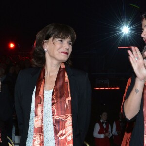 La princesse Stéphanie de Monaco et sa fille Pauline Ducruet - 40ème Festival International du Cirque de Monte-Carlo au chapiteau de Fontvieille à Monaco, le 14 janvier 2016. © Charly Gallo/Pool Monaco/Bestimage  Gala evening of the 40th Monte-Carlo International Circus Festival, in Monaco, January 14, 2016.14/01/2016 - Monte-Carlo