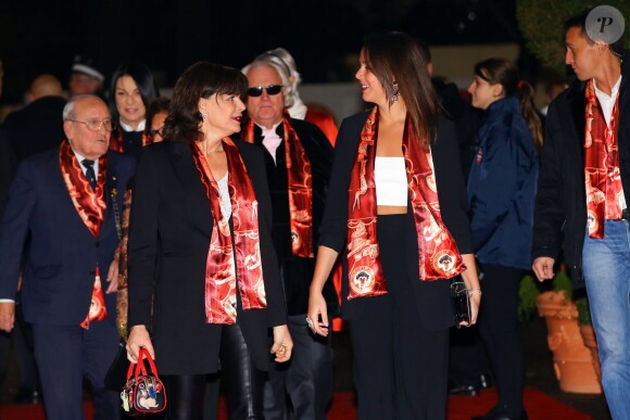 La princesse Stéphanie de Monaco et Pauline Ducruet lors de la soirée inaugurale du 40e Festival International du Cirque de Monte-Carlo au chapiteau de Fontvieille à Monaco, le 14 janvier 2016. © Olivier Huitel/Pool Monaco/Bestimage