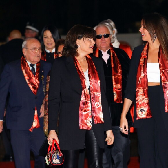 La princesse Stéphanie de Monaco et Pauline Ducruet lors de la soirée inaugurale du 40e Festival International du Cirque de Monte-Carlo au chapiteau de Fontvieille à Monaco, le 14 janvier 2016. © Olivier Huitel/Pool Monaco/Bestimage