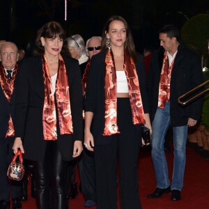 La princesse Stéphanie de Monaco et Pauline Ducruet lors de la représentation inaugurale du 40e Festival International du Cirque de Monte-Carlo au chapiteau de Fontvieille à Monaco, le 14 janvier 2016. © Charly Gallo/Pool Monaco/Bestimage