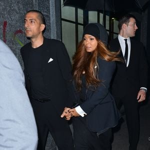 Janet Jackson et son mari Wissam Al Mana - Armani fête ses 40 ans avec de nombreuses personnalités au restaurant Nobu à Milan, le 29 avril 2015.