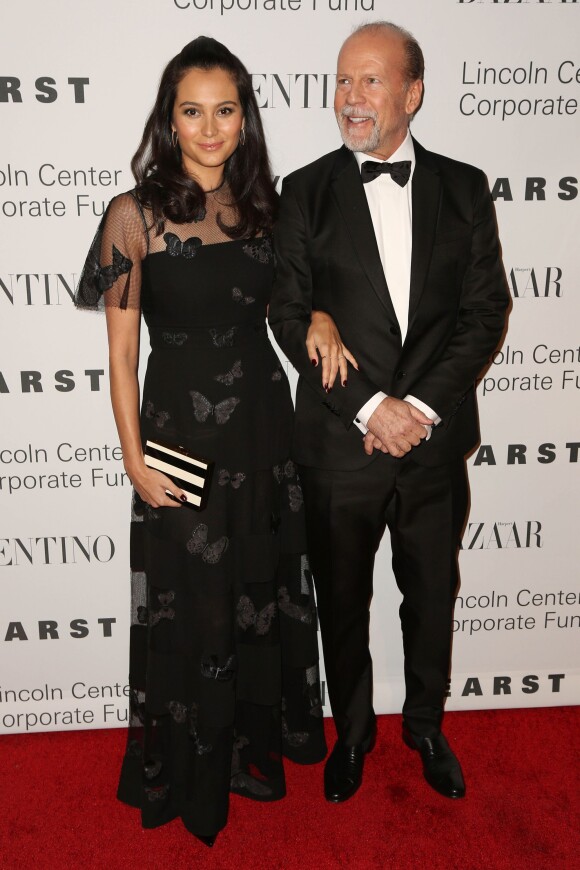 Emma Heming et son mari Bruce Willis au gala de charité ‘An Evening Honoring Valentino' à New York, le 7 décembre 2015