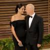 Bruce Willis et sa femme Emma Heming (enceinte) à la soirée Vanity fair après les Oscars 2014 à West Hollywood. Le 2 mars 2014
