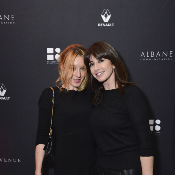 Ludivine Sagnier et Albane Cléret lors de la soirée AClub au restaurant L'Avenue, Paris, le 14 janvier 2016.