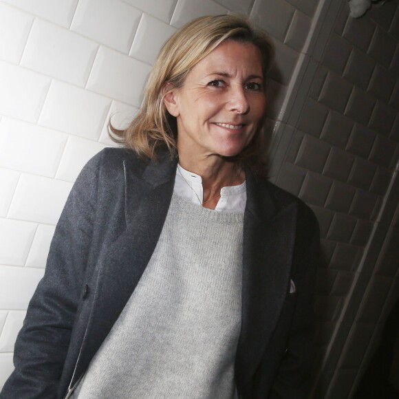 Claire Chazal - Soirée "ICCARRE" (Intermittents en Cycles Courts, les Anti Rétroviraux Restent Efficaces), la juste posologie dans les traitements du SIDA, à la maison Jean Paul Gaultier à Paris, le 23 novembre 2015. © Denis Guignebourg/Bestimage