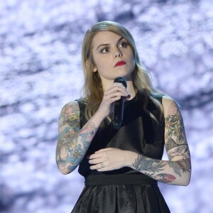 Coeur de Pirate (Béatrice Martin) - Enregistrement de l'émission "Vivement Dimanche" le 1er octobre 2014 au Studio Gabriel à Paris